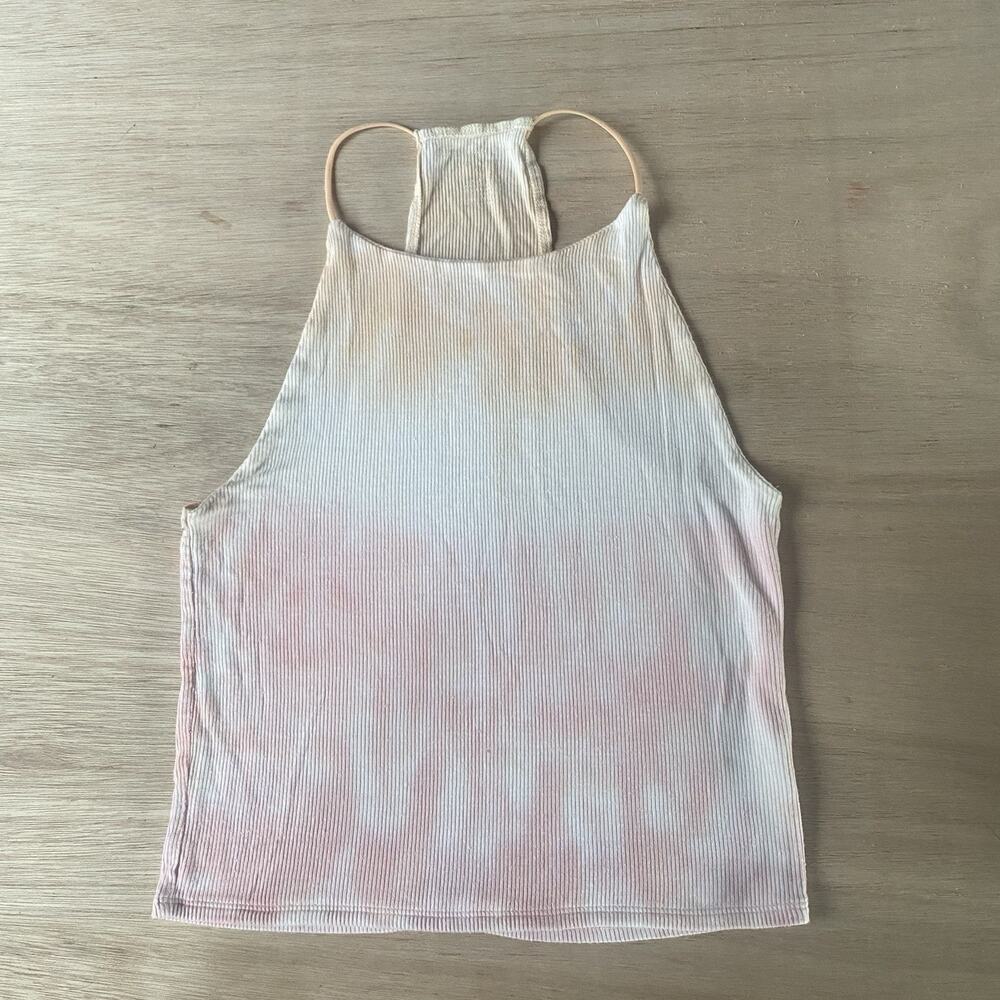 American Eagle Soft & Sexy Rib Tie Dye Spaghetti Strap Racerback Tank Top Size M